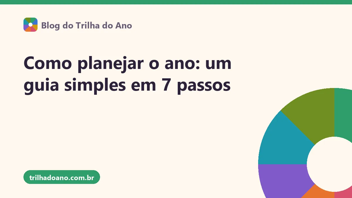 Como planejar o ano: um guia simples em 7 passos